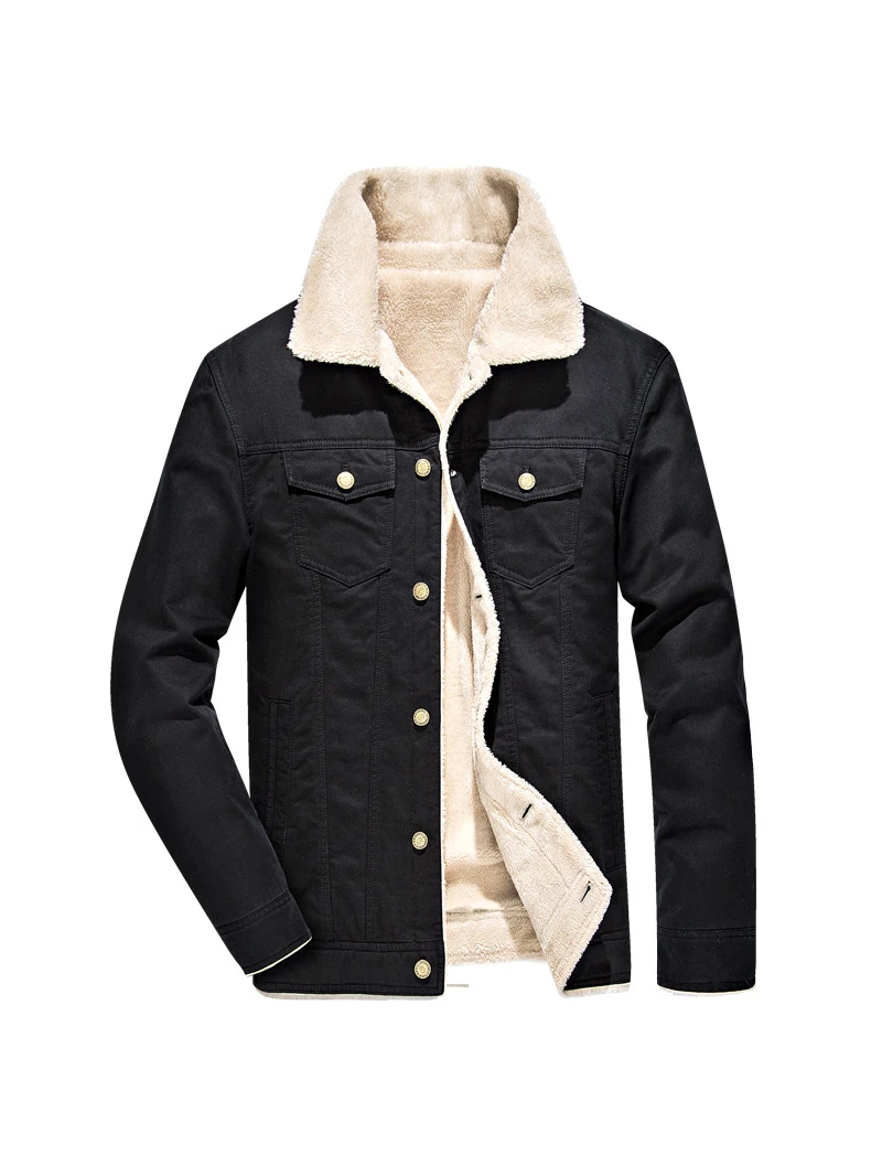 Winter Thicken Turn-Down Collar Solid Coat 3 Winter Thicken Turn-Down Collar Solid Coat