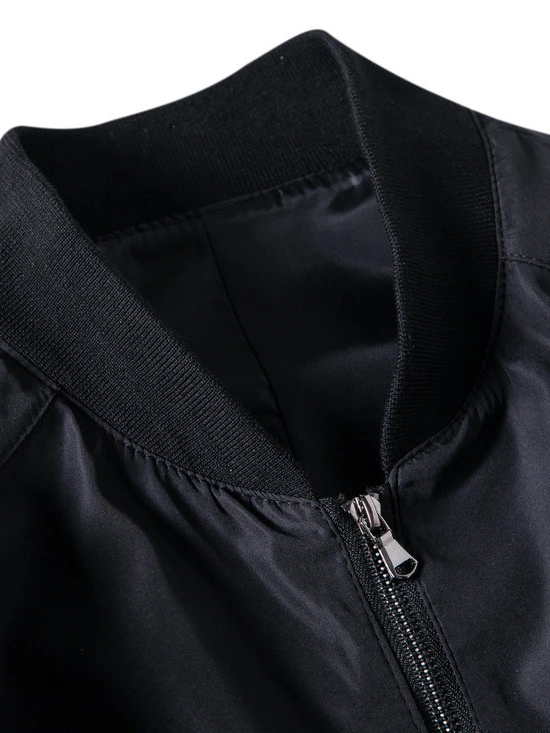 Fashion Back Print Stand Collar Jacket 6 Fashion Back Print Stand Collar Jacket - Image 4