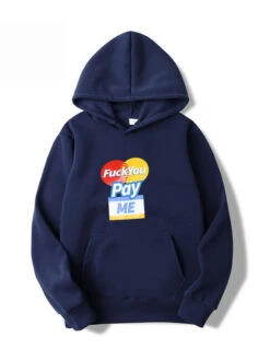 Outdoor Contrast Color Plush Pullover Hoodie