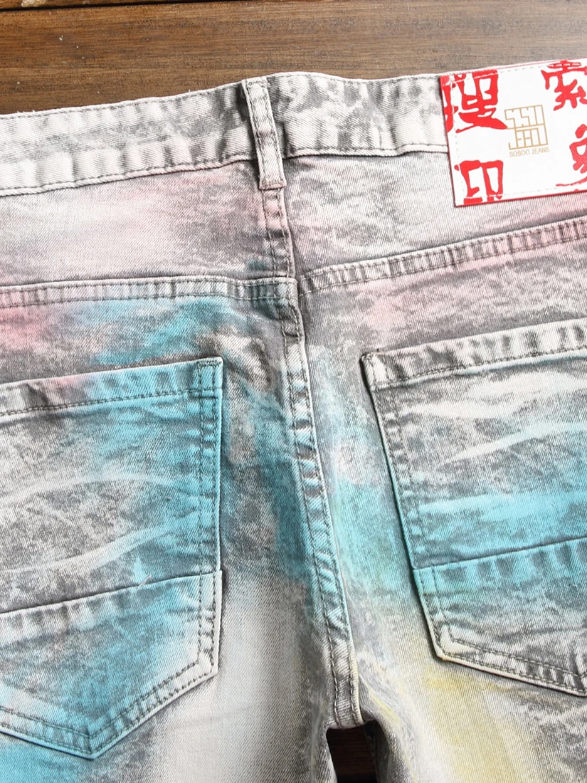 Funny Attractive Graffiti Abstract Long Men Jeans 7 Funny Attractive Graffiti Abstract Long Men Jeans - Image 5