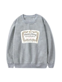 Popular Letter Crew Neck Sweatshirt For Men
