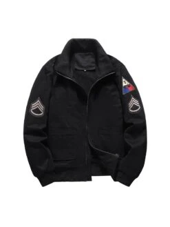 Winter Plush Thicken Cargo Jacket For Men