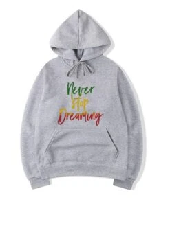 Outdoor Letter Long Sleeve Hoodie For Men