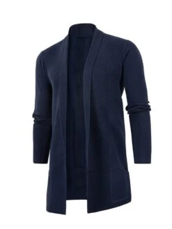 Casual Solid Knitting Long Sleeve Cardigan Sweater Coat