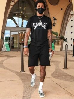 Street Letter O Neck Short Sleeve T Shirt