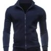 Outdoor Solid Front Zipper Long Sleeve Coat Men -Active Vogue P 20211220100335896 684