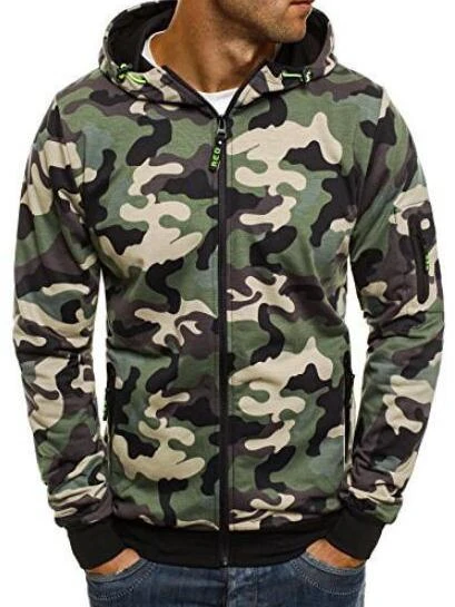 Fashion Camouflage Long Sleeve Hoodie Short Coat 3 Fashion Camouflage Long Sleeve Hoodie Short Coat