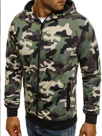 Fashion Camouflage Long Sleeve Hoodie Short Coat 4 Fashion Camouflage Long Sleeve Hoodie Short Coat - Image 2