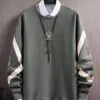 Trendy Contrast Color Print Crew Neck Sweatshirts Men 1 Trendy Contrast Color Print Crew Neck Sweatshirts Men -Active Vogue P 20220111165012003 357
