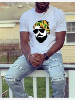 Street Print Short Sleeve Pullover T Shirt