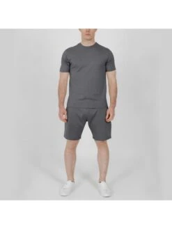 Front Page 11 Casual Solid 2 Piece Workout Sets For Men
