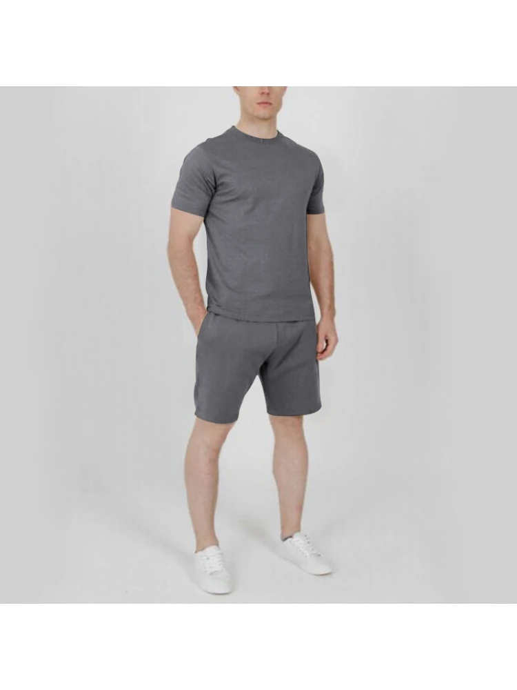 Casual Solid 2 Piece Workout Sets For Men 4 Casual Solid 2 Piece Workout Sets For Men - Image 2