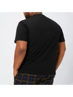 Cotton Letter Cat Printed Crew Neck Short Sleeve Tee For Men 8 Cotton Letter Cat Printed Crew Neck Short Sleeve Tee For Men -Active Vogue P 20220414132442169 129