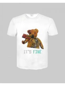 Sports Casual Black Graphic Summer Tees For Men