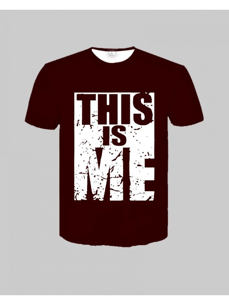 Hip Hop Letter Crew Neck Printed T Shirt 3 Hip Hop Letter Crew Neck Printed T Shirt