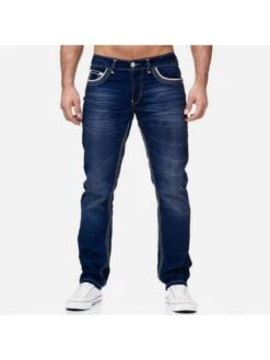 Fashion Casual Simple Long Jeans For Men