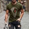 Fashion Printing Short Sleeve T-shirts For Men 2 Fashion Printing Short Sleeve T-shirts For Men -Active Vogue P 20220513145634740 392