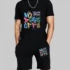 Fashion Colorful Letter Printed Men's Two-Piece Sets -Active Vogue P 20220517032937665 839