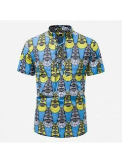 Summer Beach Printing Short Sleeve Shirt