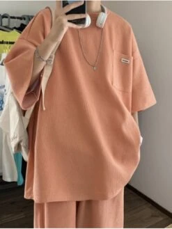 Summer Fashion Pure Color Set For Men