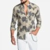 Leisure Style Flower Printing Long Sleeve Shirt 2 Leisure Style Flower Printing Long Sleeve Shirt -Active Vogue P 20220521153643957 926