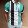Business Fashion Striped Short Sleeve Polo Shirt 2 Business Fashion Striped Short Sleeve Polo Shirt -Active Vogue P 20220523183740603 617