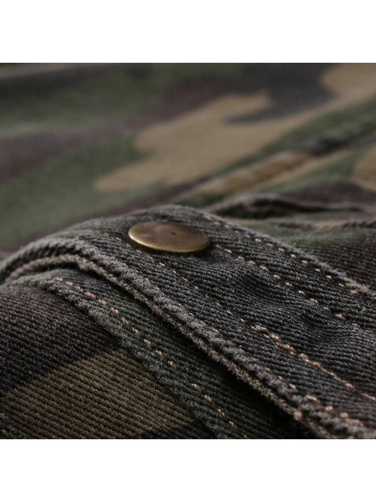 Fashion Camouflage Patchwork Men's Shirts 6 Fashion Camouflage Patchwork Men's Shirts - Image 4