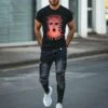 Fashion Street Printed Short Sleeve Tee For Men -Active Vogue P 20220621164645289 111