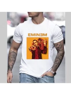 Summer Street Rapper Printing Men Tee