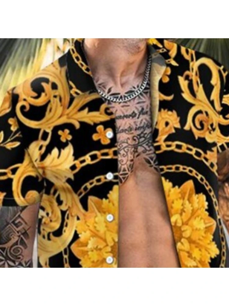 Hawaii Printed 2 Piece Short Sets For Men 4 Hawaii Printed 2 Piece Short Sets For Men - Image 2