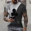 Summer Round Neck Letter Printing Men's Casual T-Shirt