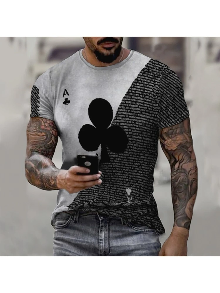 Summer Round Neck Letter Printing Men's Casual T-Shirt 3 Summer Round Neck Letter Printing Men's Casual T-Shirt
