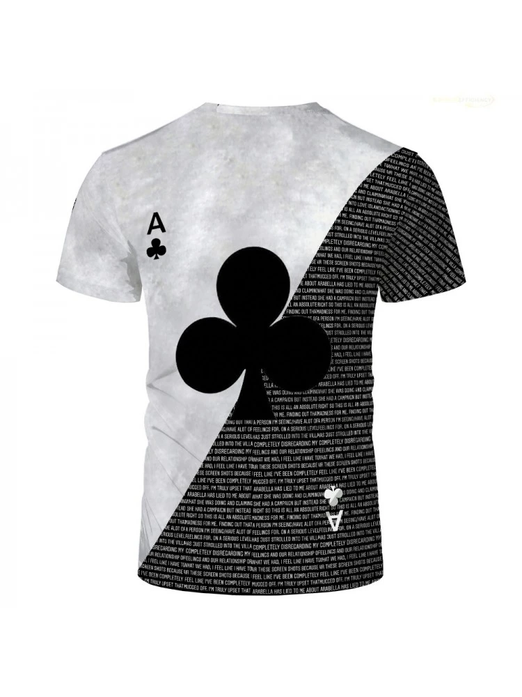 Summer Round Neck Letter Printing Men's Casual T-Shirt 5 Summer Round Neck Letter Printing Men's Casual T-Shirt - Image 3