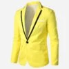 Men's Contrast Color Lapel Long Sleeve Suit -Active Vogue P 20220629140234964 771
