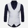 V Neck Solid Sleeveless Vest Tops For Men