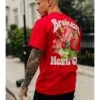 Summer Printed Casual Latest Red Tees For Men 2 Summer Printed Casual Latest Red Tees For Men -Active Vogue P 20220709101358674 365