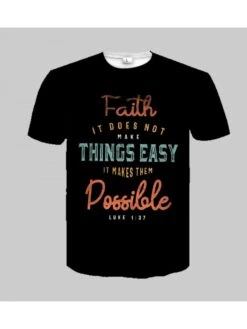 Summer Fashion Letter Printing Men's Casual T-Shirt -Active Vogue P 20220721204503901 294