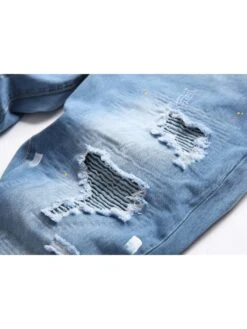 Fashion Men Straight Leg Denim Jeans 11 Fashion Men Straight Leg Denim Jeans -Active Vogue P 20220725182408786 138