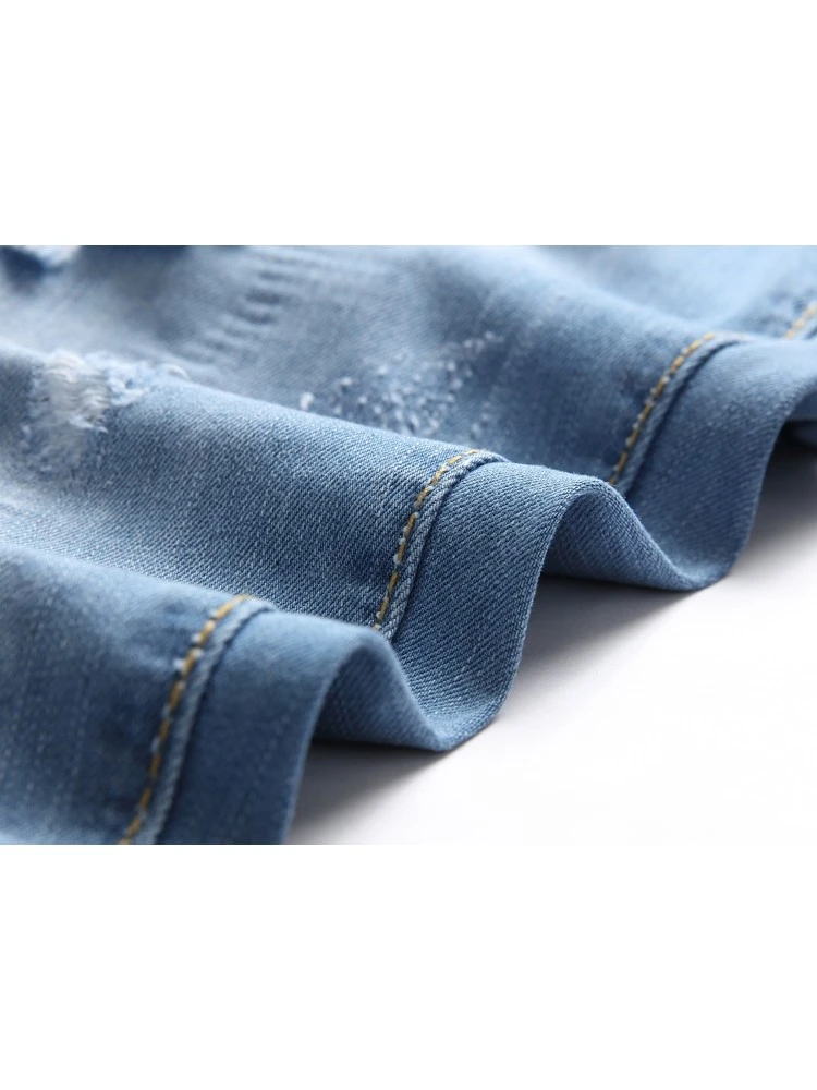 Fashion Men Straight Leg Denim Jeans 8 Fashion Men Straight Leg Denim Jeans - Image 6