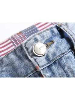 Light Blue Ripped Motorcycle Men Jeans -Active Vogue P 20220726094553329 509