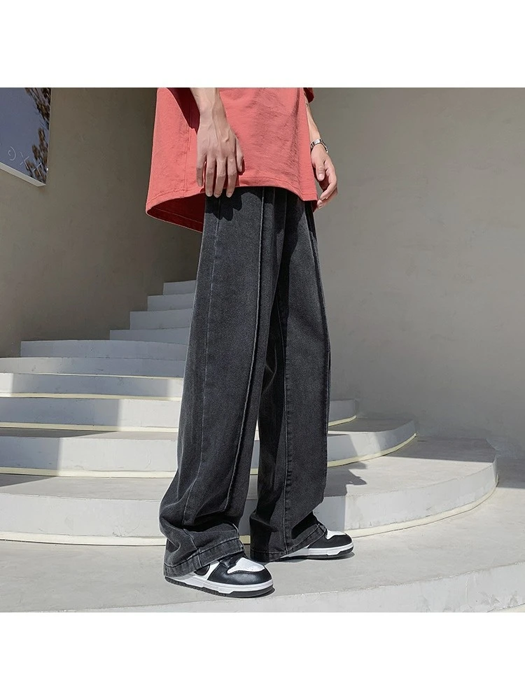 Summer Versatile Men's Pure Color Straight Jeans 3 Summer Versatile Men's Pure Color Straight Jeans