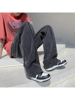 Summer Versatile Men's Pure Color Straight Jeans 11 Summer Versatile Men's Pure Color Straight Jeans -Active Vogue P 20220803161528496 911