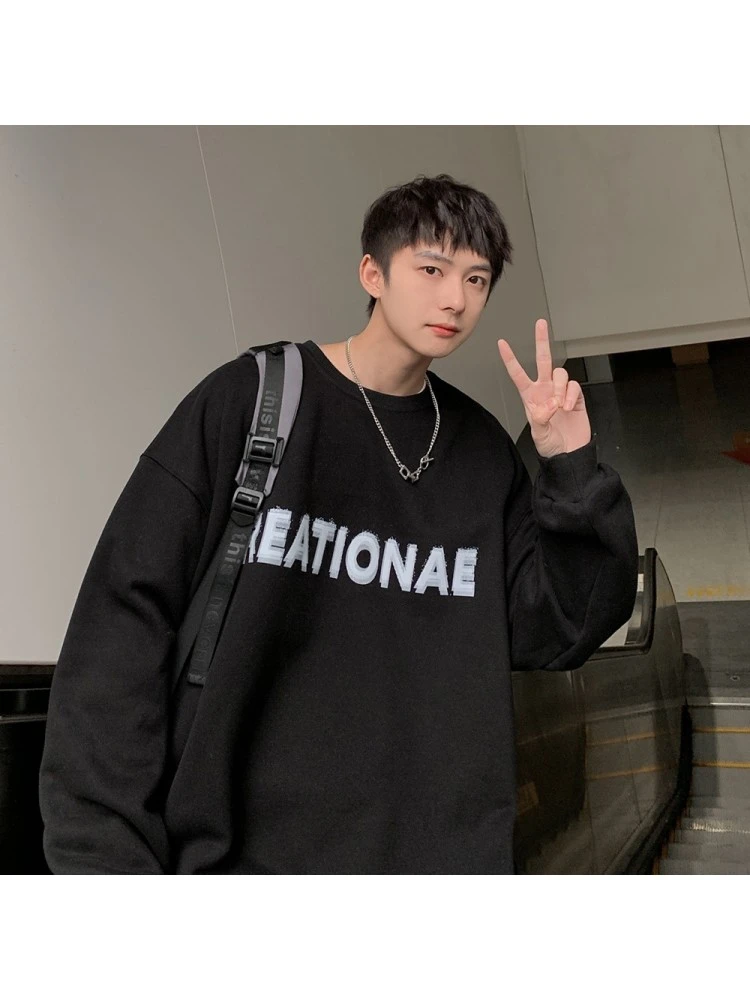 Fashion Letter Printing Long Sleeve Sweatshirts 3 Fashion Letter Printing Long Sleeve Sweatshirts