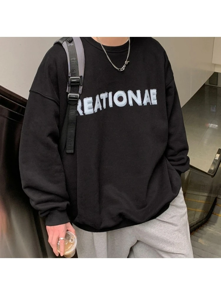 Fashion Letter Printing Long Sleeve Sweatshirts 4 Fashion Letter Printing Long Sleeve Sweatshirts - Image 2