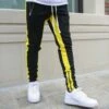 Summer Drawstring Contrast Color Zipper Men's Casual Pants -Active Vogue P 20220829123808672 412