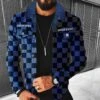 Casual Grid Denim Jackets For Men -Active Vogue P 20220907160747259 745