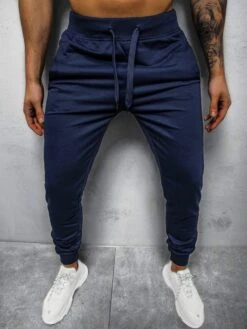 Casual Pure Color Long Pants For Men