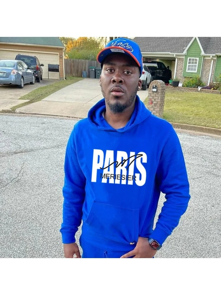 Men Letter Printed Hooded Black Tops 3 Men Letter Printed Hooded Black Tops