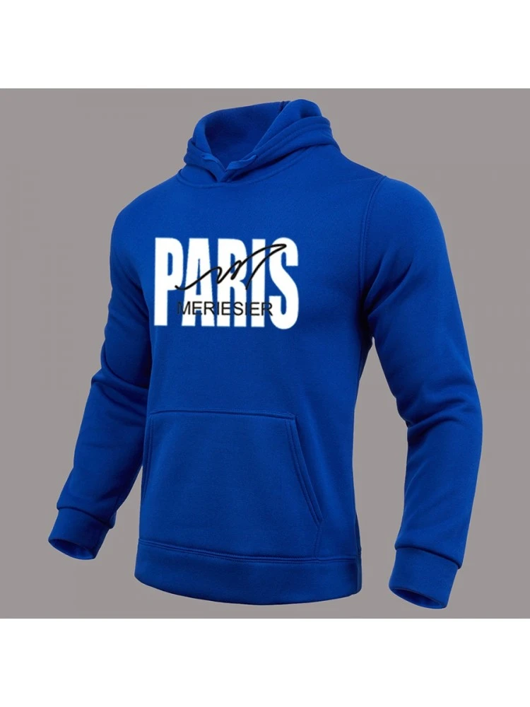 Men Letter Printed Hooded Black Tops 4 Men Letter Printed Hooded Black Tops - Image 2