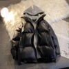Hooded Collar Patchwork Black Down Coats For Men 1 Hooded Collar Patchwork Black Down Coats For Men -Active Vogue P 20220923173500218 213